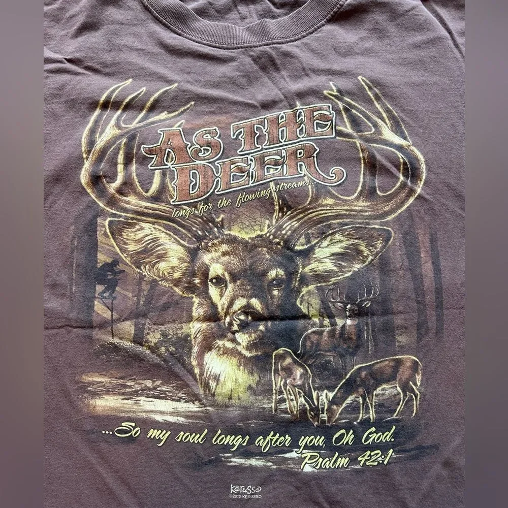 Deer Hunting Religious Psalms T-shirt